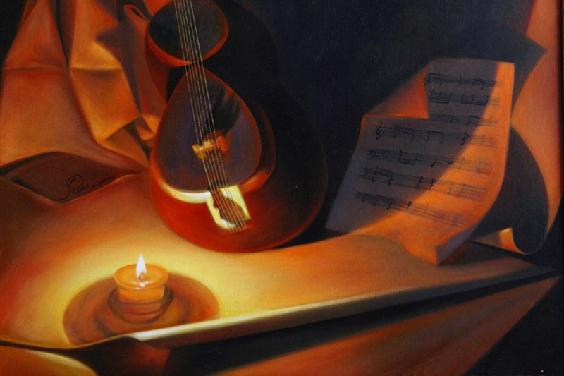 54 Me and strings and candles and music